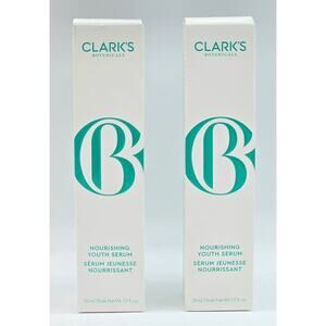 2 Pack Clark's Botanicals Nourishing Youth Oil-Free Anti-Aging Serum - 1 oz ea